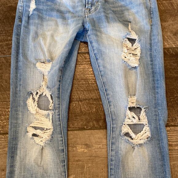 AMERICAN EAGLE Extreme Flex 4 Distressed Slim Jeans 29x30 - Picture 4 of 10